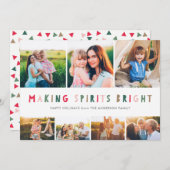 メイキングスピリッツブライトコラージュホリデー7フォトカード シーズンカード (正面/裏面)