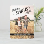 メイキングスピリッツ明るいお尻ホリデーフォトカード シーズンカード (スタンド正面)