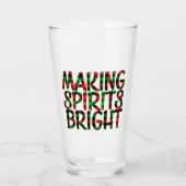 メイキングスピリッツ明るいクリスマスホリデー応援ビール タンブラーグラス (正面)