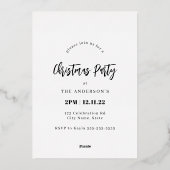 メイキングスピリッツ明るいフェスティバルウィスキー実在ホリデー 箔招待状 (裏面)