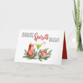 メイキングスピリッツ明るいフェスティバルカクテルホリデー カード (正面)