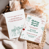 メイキングスピリッツ明るいホリデーカクテルパーティー 招待状