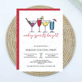メイキングスピリッツ明るいホリデーカクテルパーティー 招待状