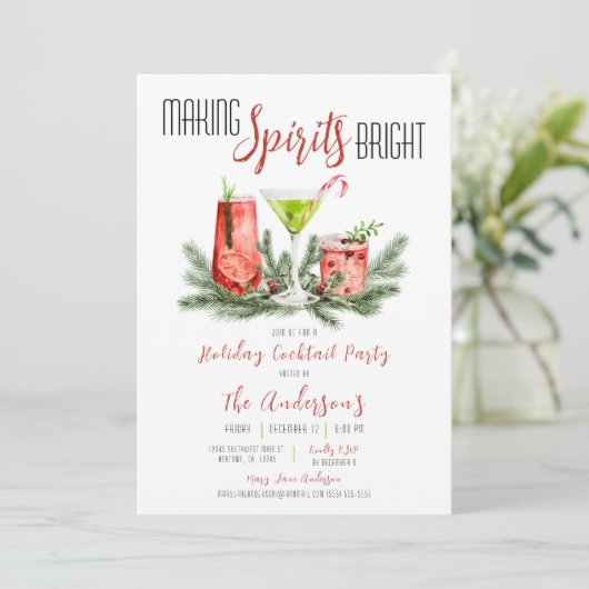 メイキングスピリッツ明るいホリデーカクテルパーティー 招待状 (スタンド正面)