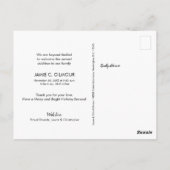 メイキングスピリッツ明るい休日ベビー写真 ポストカード (裏面)