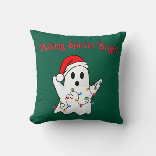 メイキングスピリッツ明るい休日幽霊枕 クッション (正面)