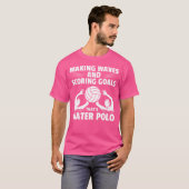 メイキング波とスコアリングゴールThatsウォーターポロ Tシャツ (正面フル)