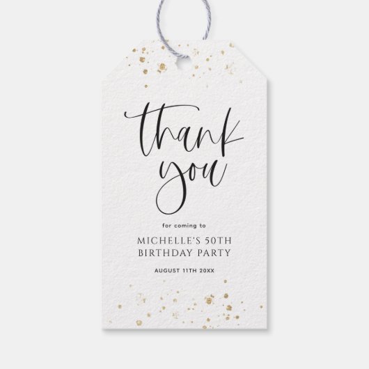 メイキング50良い植物学ありがとう誕生日 ギフトタグ (裏面)