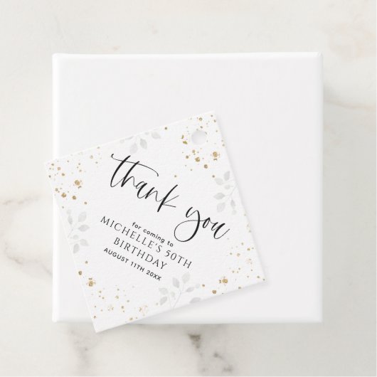 メイキング50良い植物学ありがとう誕生日 フェイバータグ (インサイチュ)