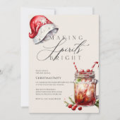 メイキング・スピリッツ・ブライト・招待状 | おもしろいパーティー シーズンカード (正面)