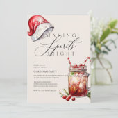 メイキング・スピリッツ・ブライト・招待状 | おもしろいパーティー シーズンカード (スタンド正面)