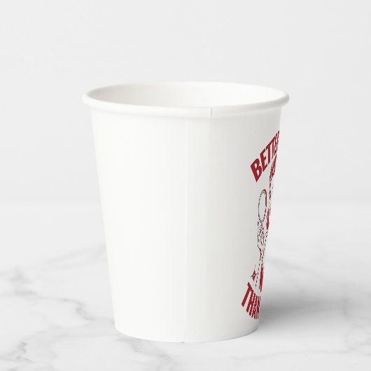 メイクおもしろいアッププン、グラムの女の子のユーモアは、後半がファブロ 紙コップ (右)