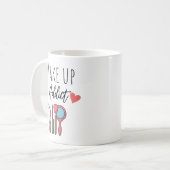 メイクおもしろいアップ中毒 コーヒーマグカップ (正面左)