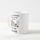 メイクおもしろいアップ コーヒーマグカップ (正面左)