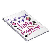 メイクが大好きな女の子 ノートブック (右側)