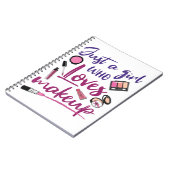 メイクが大好きな女の子 ノートブック (左側)