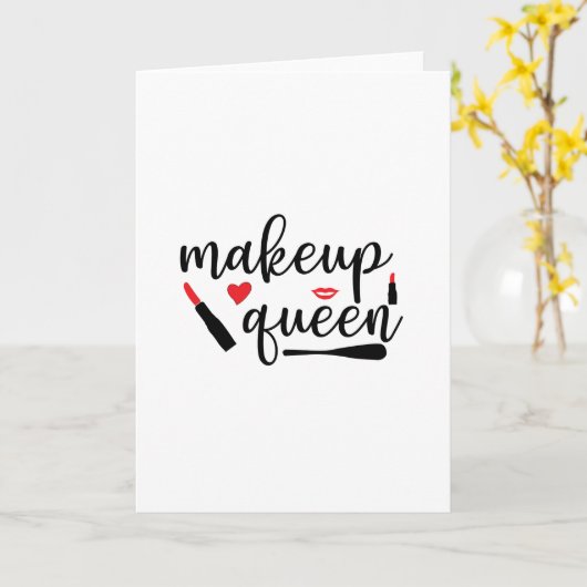 メイクの女王 カード (黄色い花)