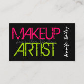 メイクはっきりしたアップアーティスト 名刺 (正面)