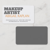 メイクはっきりしたアップアーティスモダント平易ミニマル 名刺 (正面/裏面)