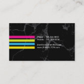 メイクはっきりした・アーティスト・ビジネス・カード 名刺 (裏面)