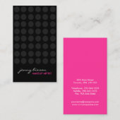 メイクはっきりした・アーティスト・ビジネス・カード 名刺 (正面/裏面)