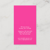 メイクはっきりした・アーティスト・ビジネス・カード 名刺 (裏面)