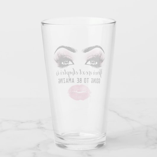 メイクやる気を起こさせる・ラッシュブロガーピンクキス タンブラーグラス (裏面)