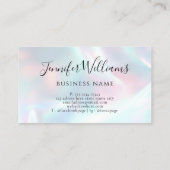 メイクよくはしゃぐアモダン・アーティストホログラフィック 名刺 (裏面)