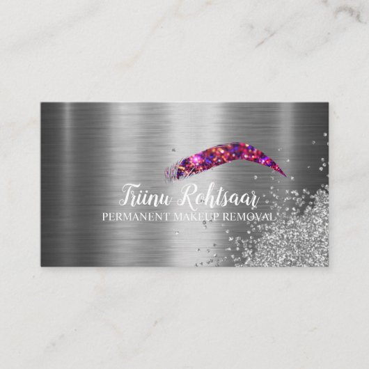 メイクをして完成を目指す 名刺 (正面)