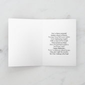 メイクを施す女性のウェアウルフ ハロウィンカード シーズンカード (内部)