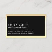 メイクアップおよびヘアツール 名刺 (裏面)