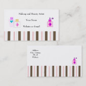 メイクアップおよび美しい製品 名刺 (正面/裏面)