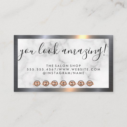 メイクアップとブラシグリッター点滴の目の光 ロイヤリティカード (裏面)