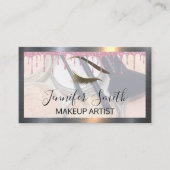 メイクアップとブラシグリッター点滴の目の光 ロイヤリティカード (正面)