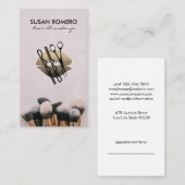 メイクアップとヘアアポイントメント |キス 予約カード (正面/裏面)