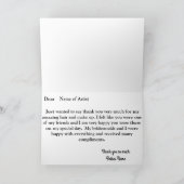 メイクアップとヘアサンキューカード サンキューカード (内部)