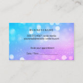 メイクアップとヘアツールのアクセサリー 予約カード (裏面)