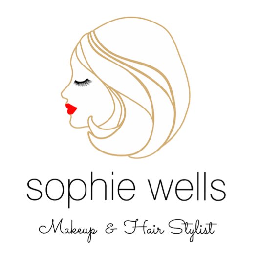 メイクアップとヘアラッシュと唇の少女 名刺