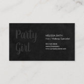 メイクアップとヘア/フェイクグリッター 名刺 (裏面)