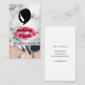 メイクアップとヘア |ボーティシャン |美容師 名刺 (正面/裏面)