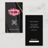 メイクアップとヘア | リップスティックキス 名刺 (正面/裏面)