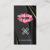 メイクアップとヘア | リップスティックキス 名刺 (正面)