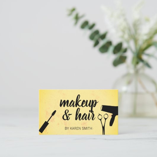 メイクアップとヘア 予約カード (スタンド正面)