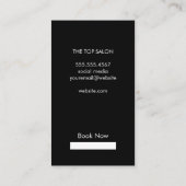 メイクアップとヘア 名刺 (裏面)