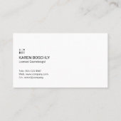 メイクアップと美しい 名刺 (裏面)