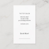 メイクアップと美容師 | サロンブラシ 名刺 (裏面)