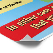 メイクアップの締め切り。教室のポスター。 ポスター (角)