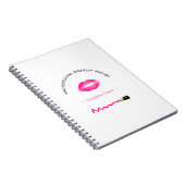 メイクアップの美しいアーティストかパーソナライズされたわいい ノートブック (右側)