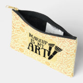 メイクアップはマイアートスモールコスメティックバッグ アクセサリーポーチ (見開き)