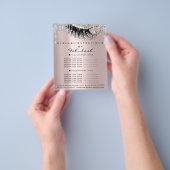 メイクアップまつげ美しいサロングリーンアイズシルバー チラシ (手)